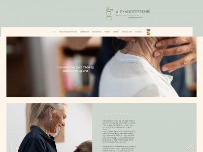 alexanderteknikken.dk snapshot