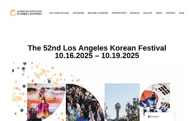 lakoreanfestival.org snapshot