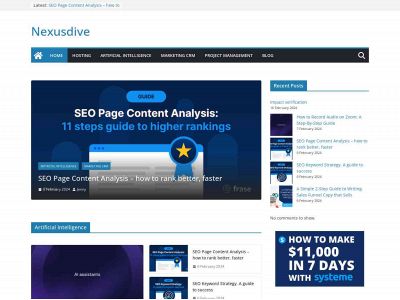 nexusdive.com snapshot