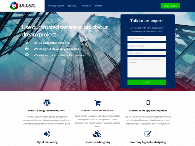 www.idreaminfotech.com snapshot