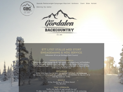 gordalenbackcountry.se snapshot