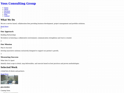vosscg.com snapshot