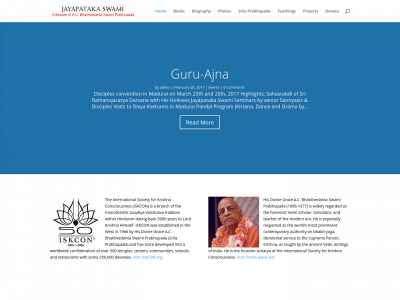 jayapatakaswami.com snapshot