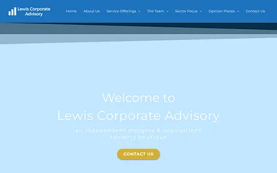 lewiscorporateadvisory.com snapshot