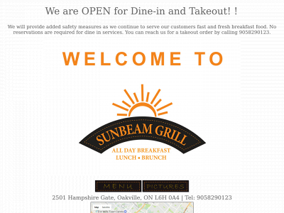 sunbeamgrill.com snapshot