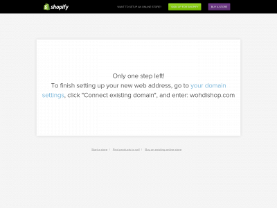 wohdishop.com snapshot