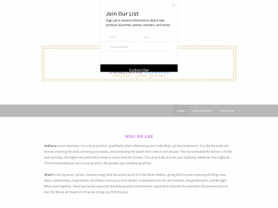 www.sadhanashakti.com snapshot