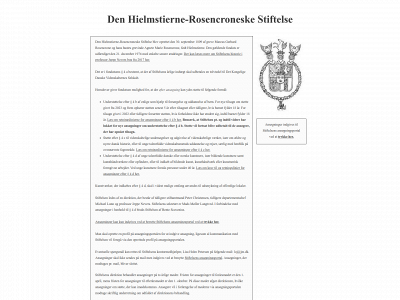 hielmstierne-rosencroneske-stiftelse.dk snapshot