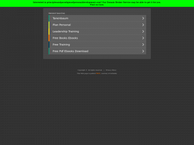 principlesandparadigmsofpersonaldevelopment.com snapshot