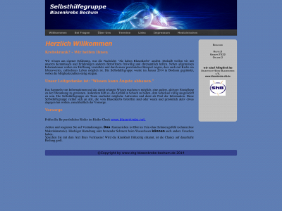 shg-blasenkrebs-bochum.de snapshot