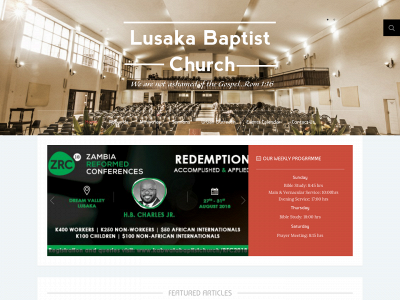 lusakabaptistchurch.org snapshot