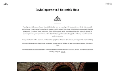 psykologernevedbotaniskhave.dk snapshot