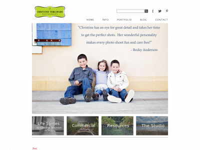 christinetomlinson.com snapshot