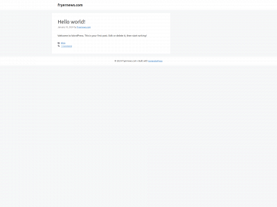 fryernews.com snapshot