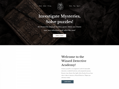 wizarddetectiveacademy.com snapshot