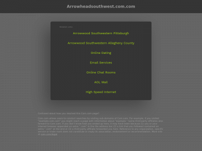 arrowheadsouthwest.com.com snapshot