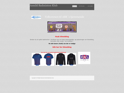 asmildbadmintonklub.dk snapshot