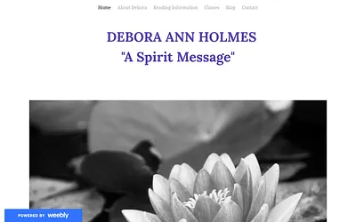 www.deboraholmes-aspiritmessage.com snapshot