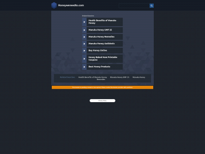 honeyweneedto.com snapshot
