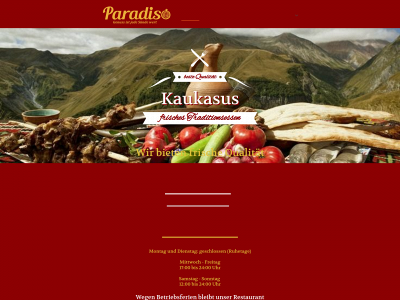 paradiso-restaurant.de snapshot