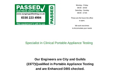 surgerypattesting.co.uk snapshot