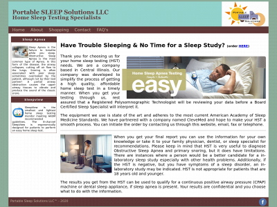 portablesleepsolutions.com snapshot