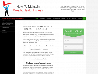 maintainweighthealthfitness.com snapshot