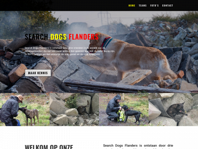 searchdogsflanders.be snapshot