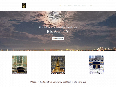 sacredveil.com snapshot