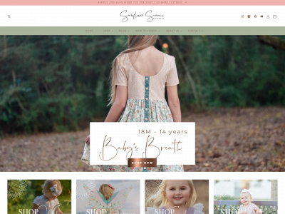 sunflowerseams.com snapshot