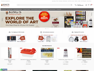 kingsframingandartgallery.com snapshot
