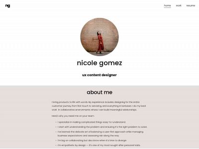 www.nicolebgomez.com snapshot