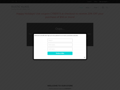 rusticklass.com snapshot