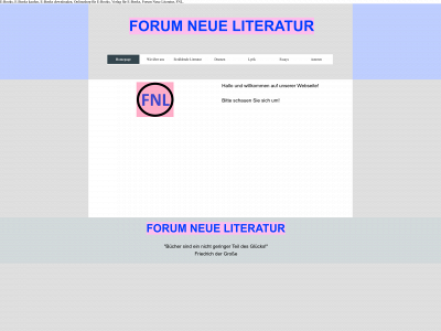 forumneueliteratur.de snapshot