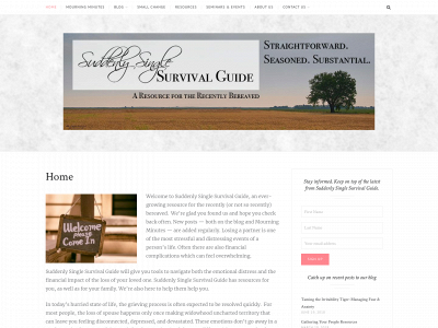 suddenlysinglesurvivalguide.com snapshot