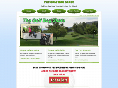 thegolfbagskate.com snapshot