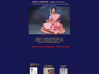 shantalaflute.com snapshot