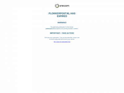 plokkerpost.nl snapshot