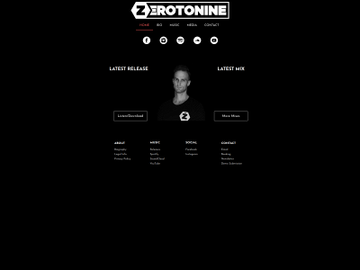 zerotoninemusic.com snapshot