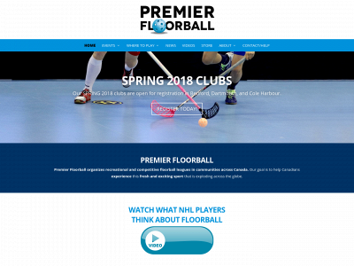 playfloorball.ca snapshot