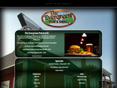 evergreenpubstcharles.com snapshot
