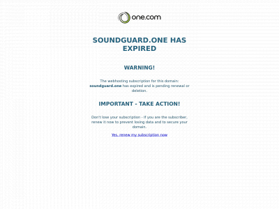 soundguard.one snapshot