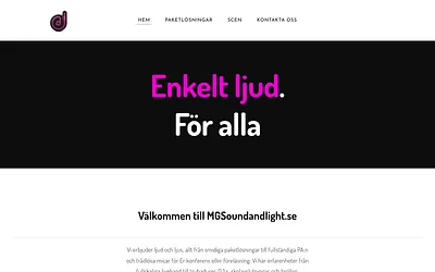 www.mgsoundandlight.se snapshot