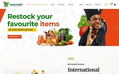 www.abartfoods.com snapshot
