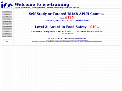 ice-training.com snapshot