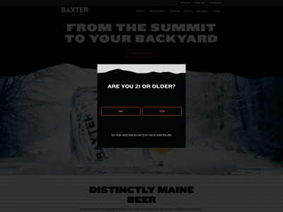 baxterbrewing.com snapshot