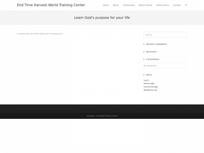 theendtimeharvest.org snapshot