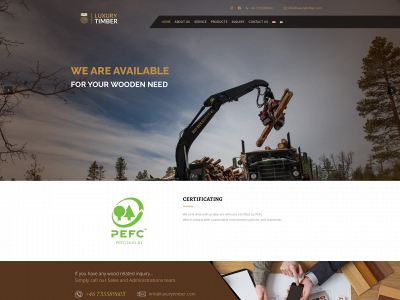 luxurytimber.com snapshot