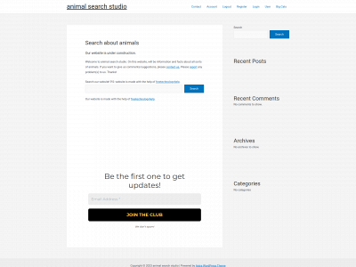 animalsearchstudio.com snapshot