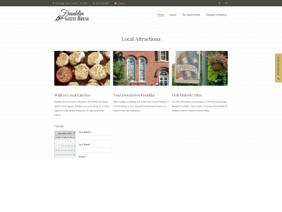 thefranklinguesthouse.com snapshot